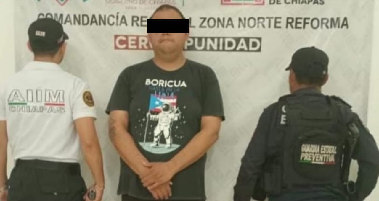 GEP y AIIM aprehenden a presunto responsable de violencia familiar agravada