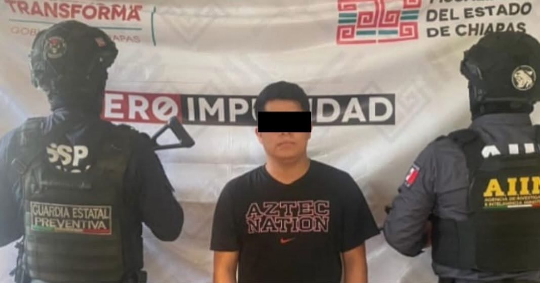 Por violencia familiar equiparada y agravada, SSP y FGE aprehenden al presunto responsable