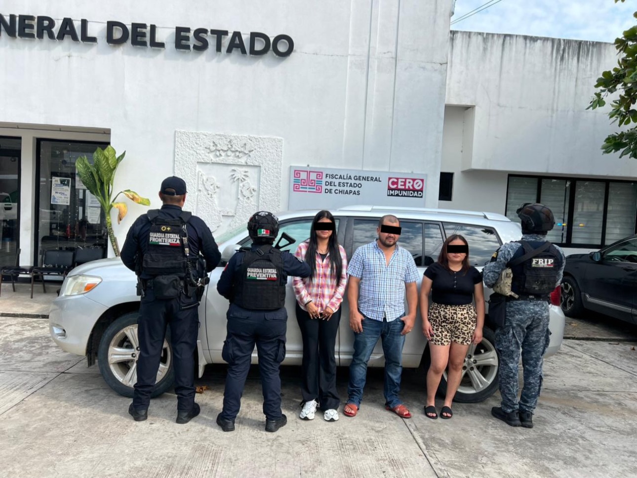 En acción rápida y oportuna SSP y FGE logran la detención de tres personas por el delito de retención de menores 