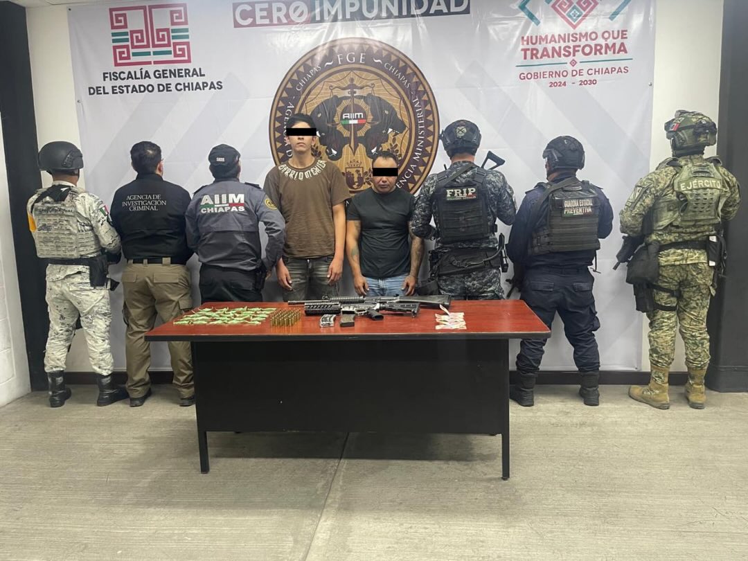 En operativo interinstitucional detienen a presuntos integrantes de la delincuencia organizada