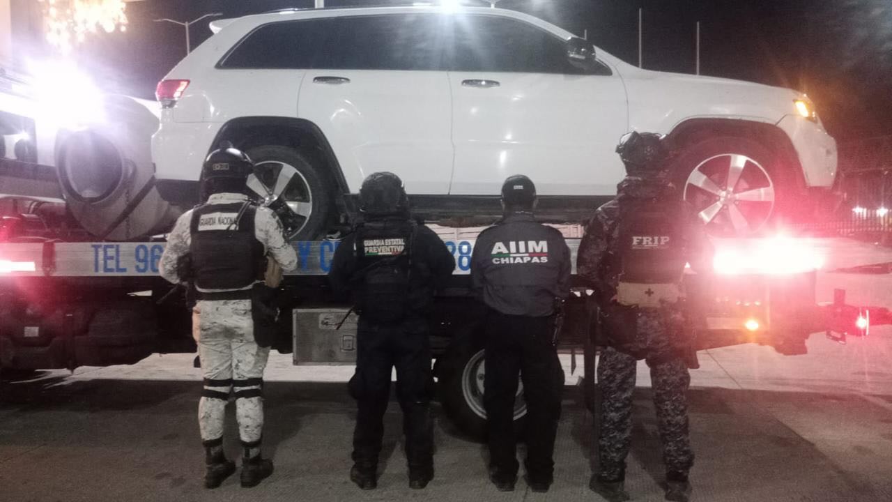 SSP recupera vehículo con reporte de robo en Cintalapa