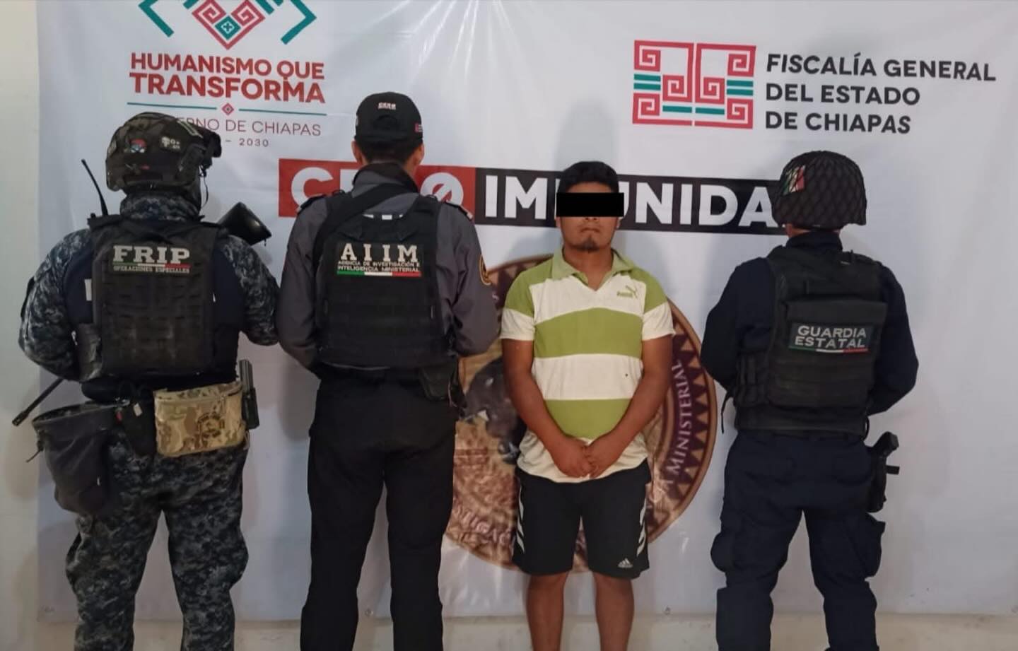SSP y FGE aprehenden a presunto responsable de violación
