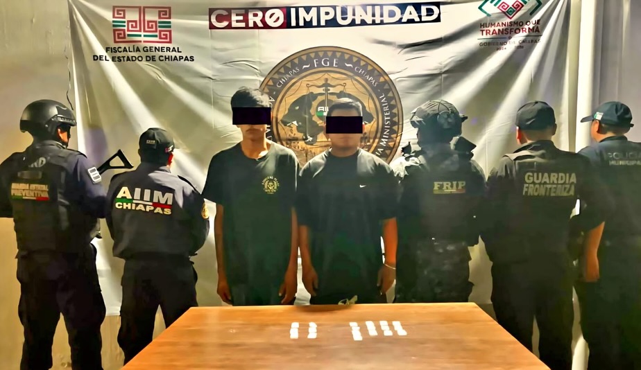 SSP detiene a presuntos narcomenudistas en Tapachula