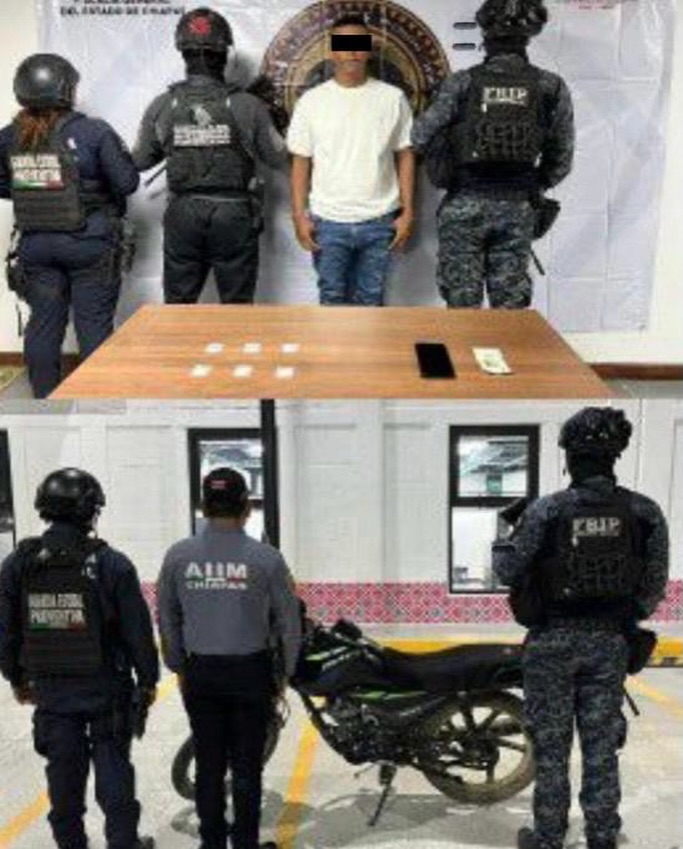 Detiene SSP a persona por posesión de narcóticos en Arriaga