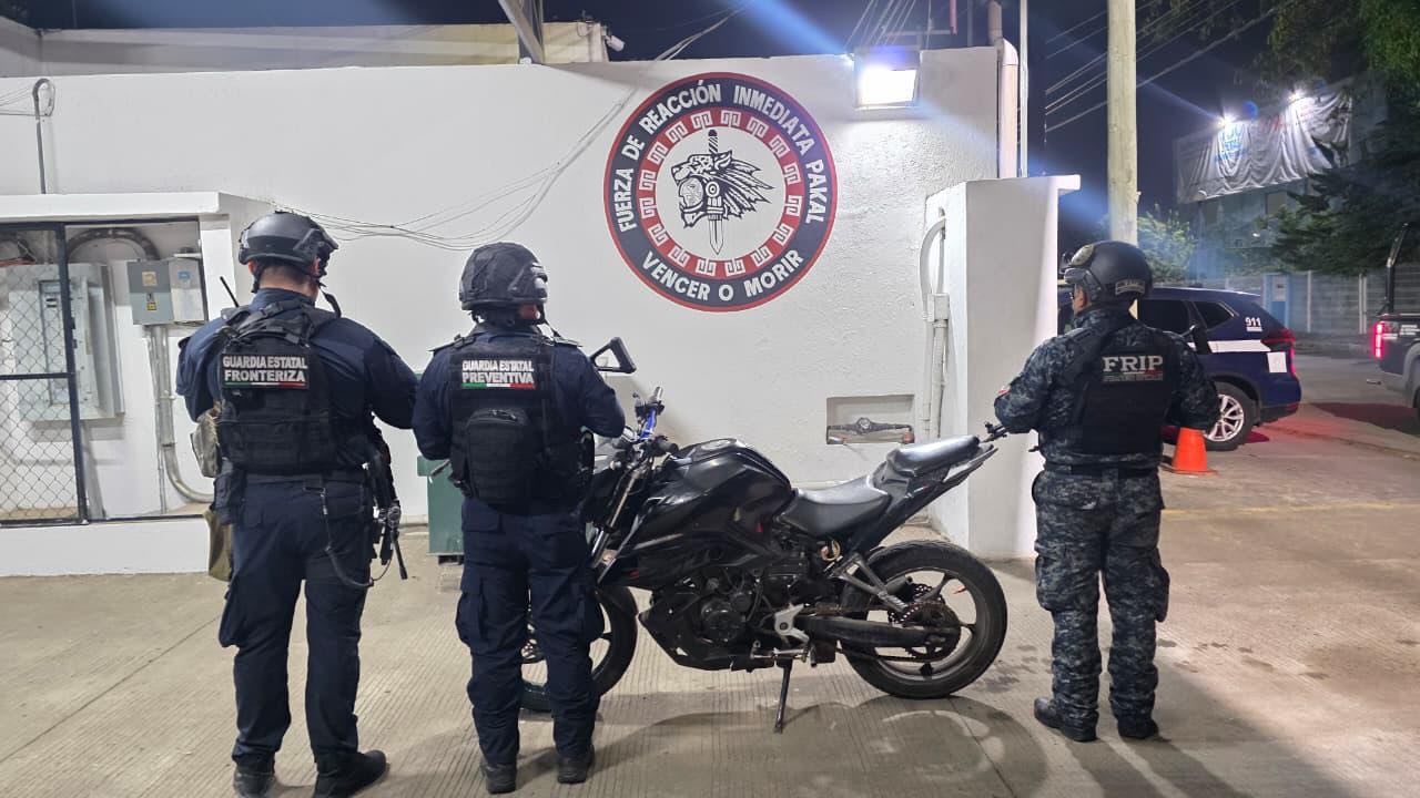 SSP y FGE aseguran vehículo abandonado por posible comisión de hechos delictuosos