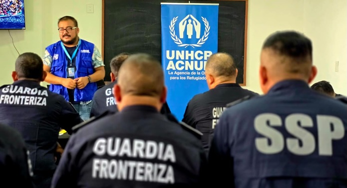 Capacita ACNUR a la Guardia Estatal Fronteriza en Derecho Internacional del Refugiado