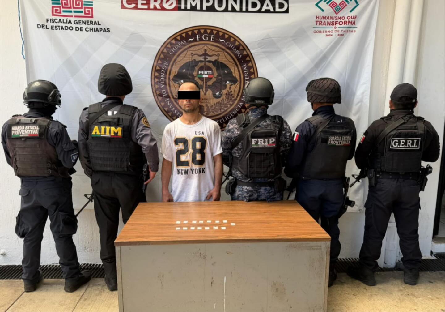 SSP detiene a presunto narcomenudista en Tapachula