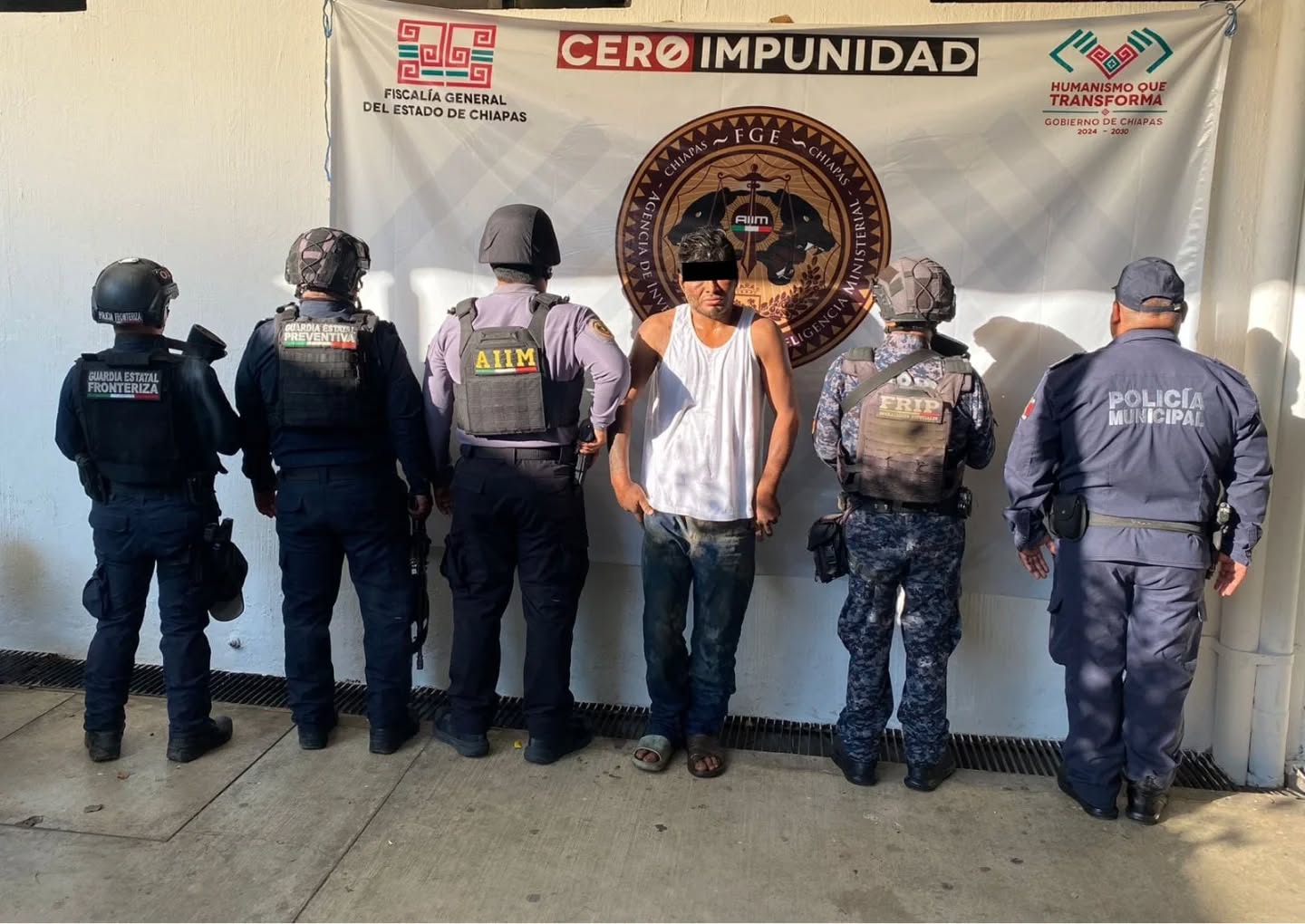 SSP y FGE logran detención en flagrancia de masculino por el delito de homicidio en grado de tentativa