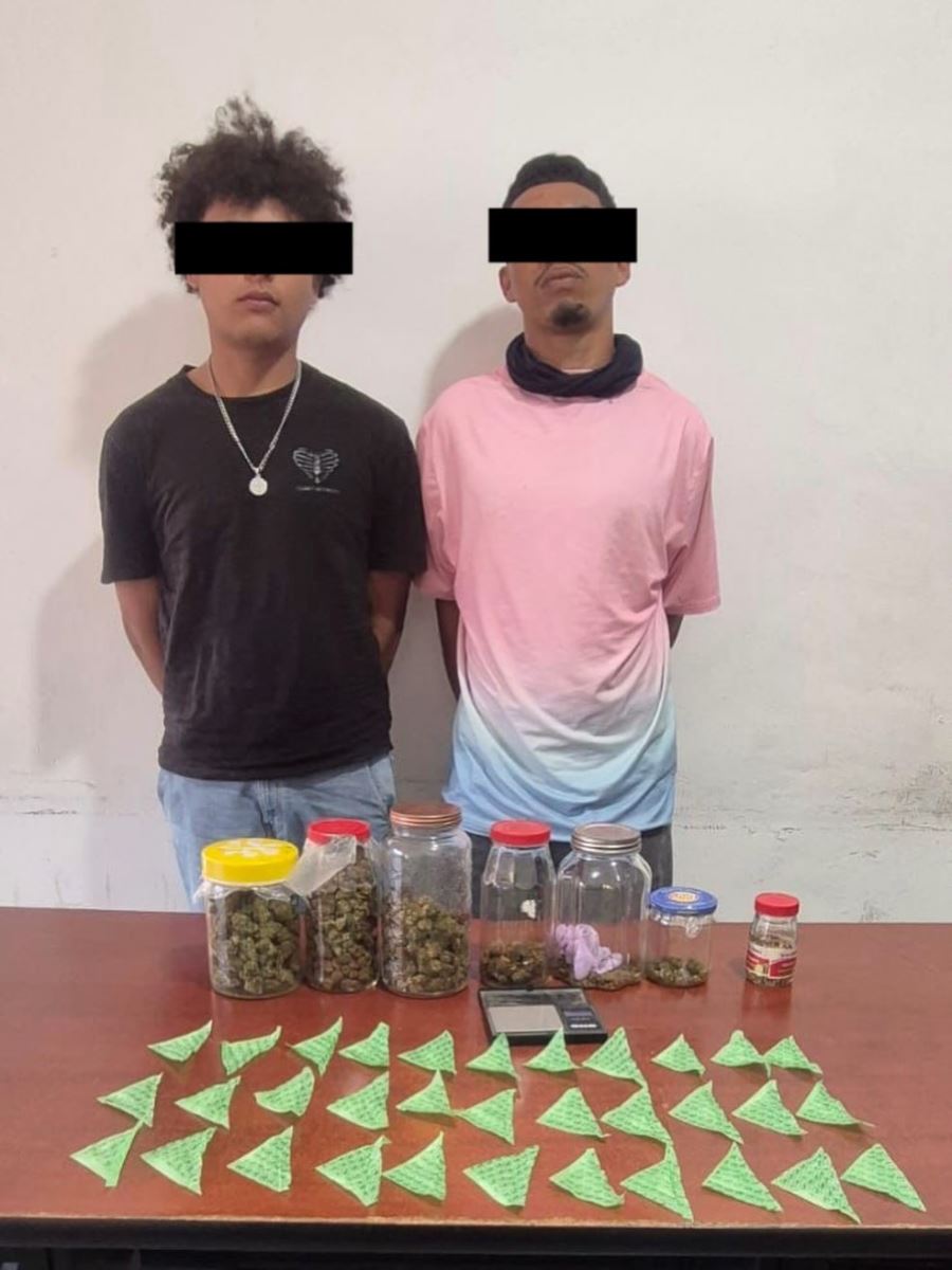 Detiene SSP a dos personas por posesión de narcóticos en Cintalapa de Figueroa