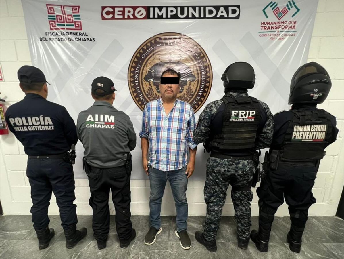 Por presunto delito de resistencia de particulares es detenido en Tuxtla Gutiérrez