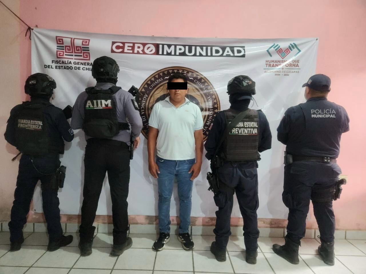 Detiene SSP y FGE a persona por delito de violencia familiar en Suchiate