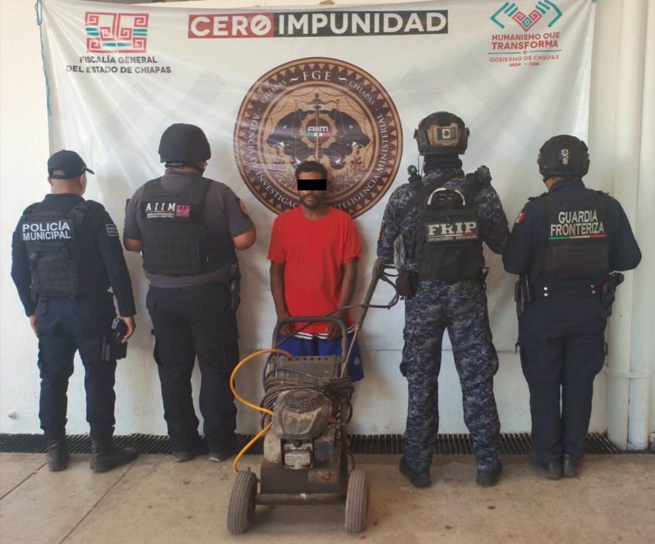 En operativo de seguridad detienen a masculino por presunto robo