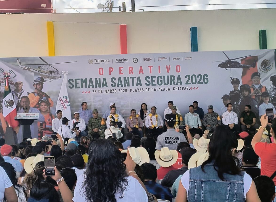 Unidad de Prevención del Delito y Política Criminal participa en banderazo de Operativo “Semana Santa Segura 2026” 