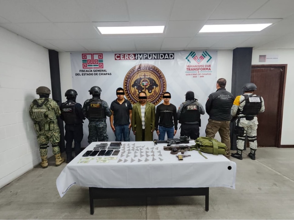SSP en coordinación interinstitucional detiene a tres presuntos integrantes del grupo delictivo “CJNG” 