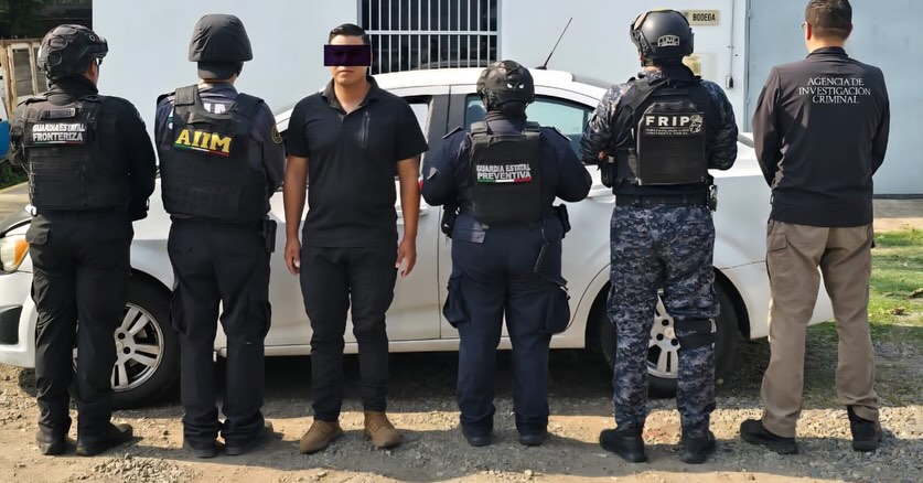 En operativo interinstitucional detiene a masculino con arma de fuego sin licencia 
