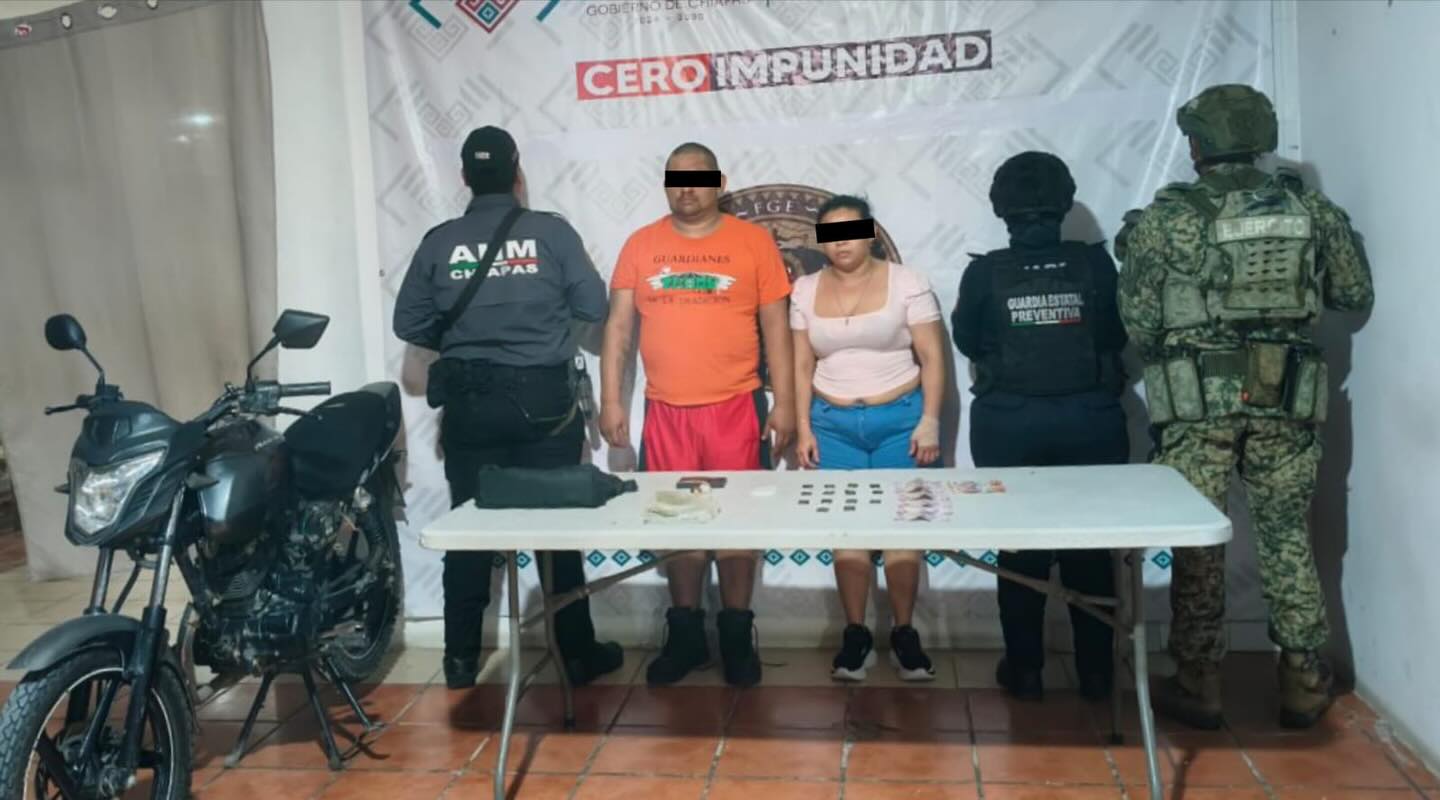 Dos detenidos con narcóticos en Palenque