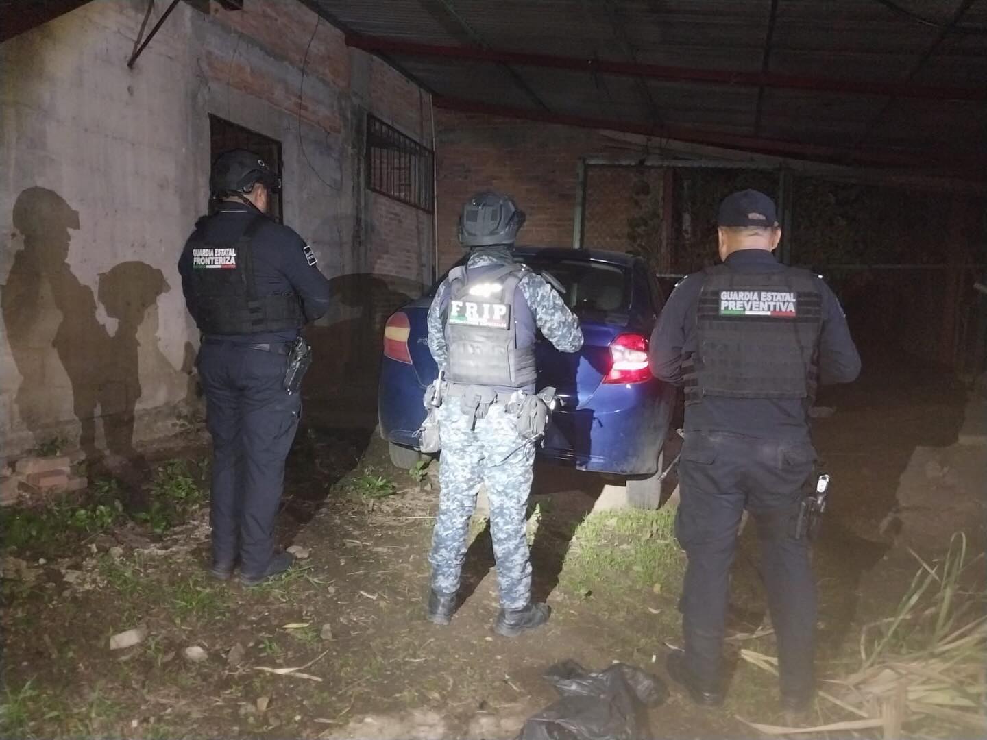 SSP asegura vehículo en estado de abandono con cartuchos útiles y percutidos en su interior
