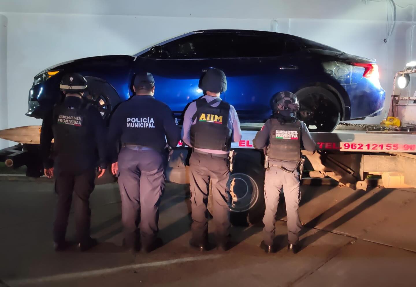 Vehículo con reporte de robo recuperado en Tapachula
