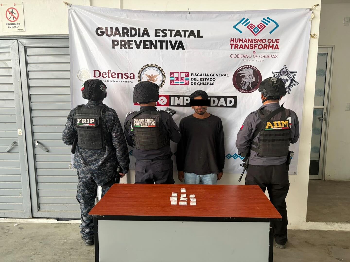 SSP y FGE logran detención de un masculino como presunto responsable de delito contra la salud en SCLC