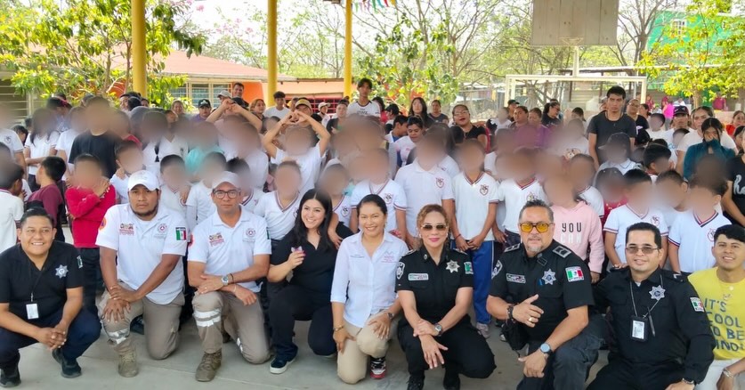 Unidad de Prevención del Delito y Política Criminal realiza ZumbaKid por la paz y la educación en Berriozábal 