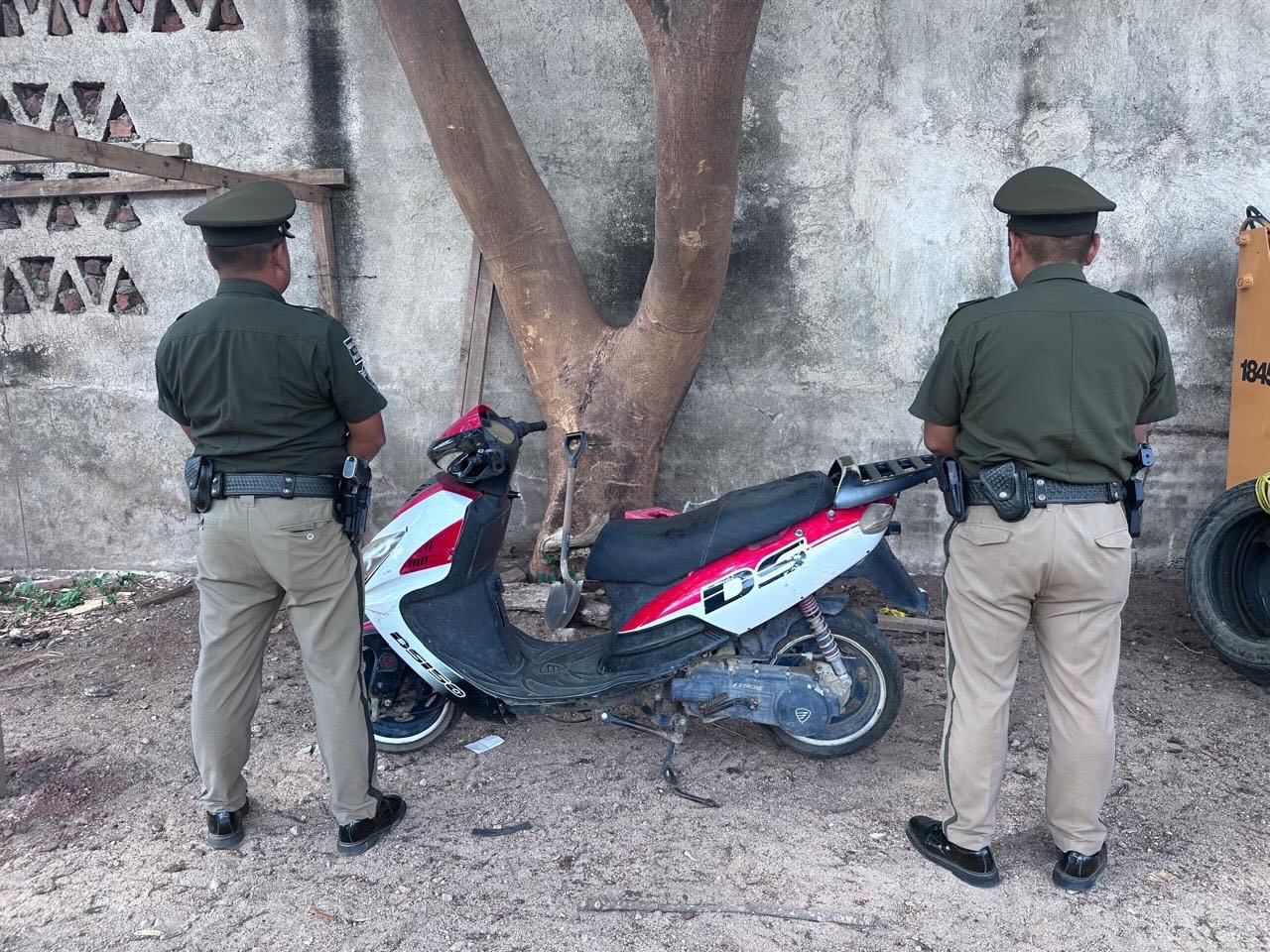 En coordinación interinstitucional aseguran motocicleta con reporte de robo en Arriaga