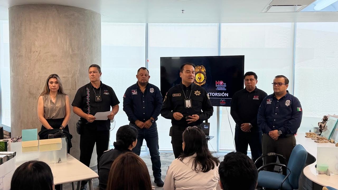 Concluyen jornada de capacitación en prevención del delito de Extorsión a personal de Torre Chiapas