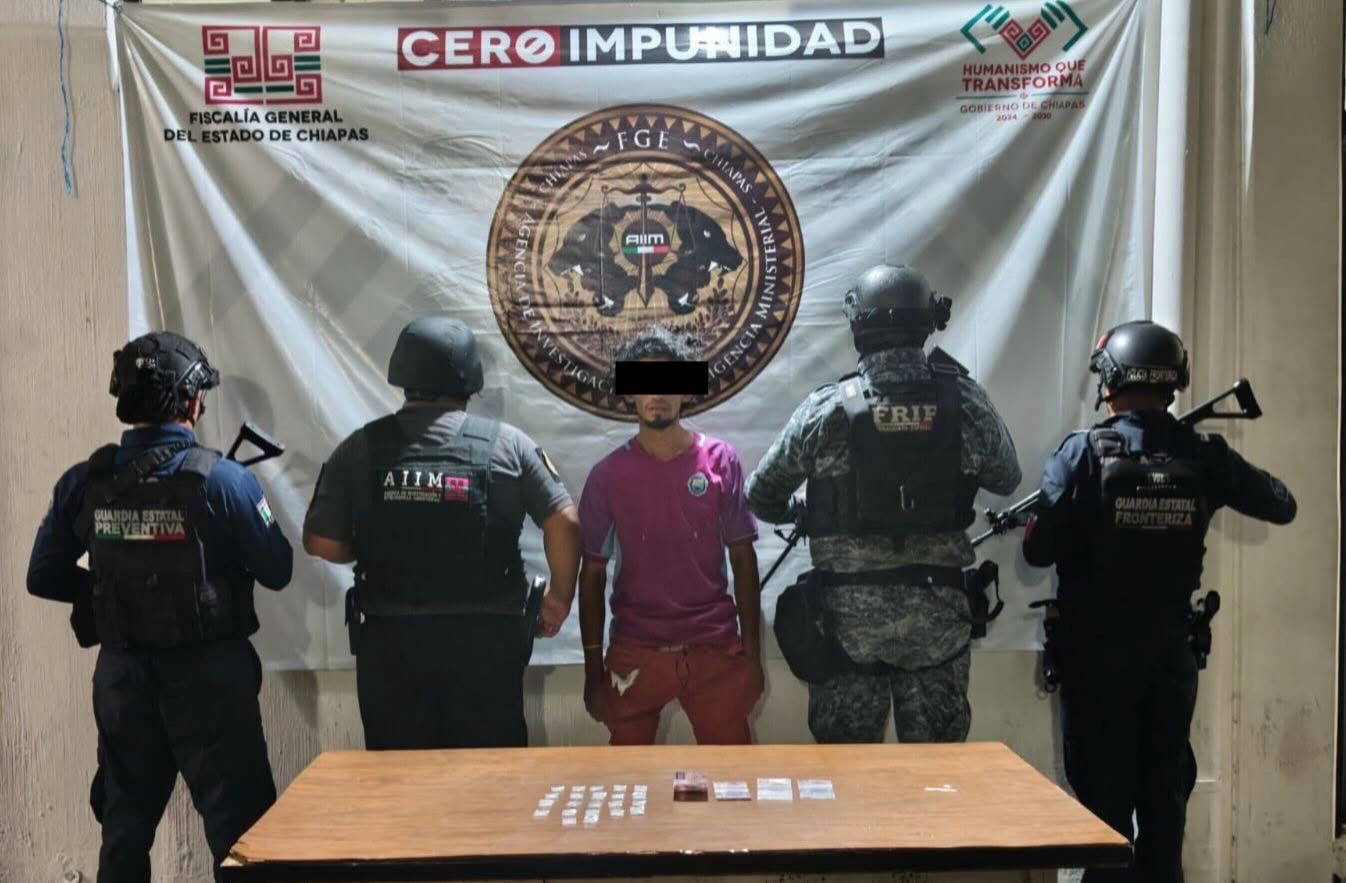 En acción interinstitucional logran la detención de un masculino como presunto responsable de delitos 