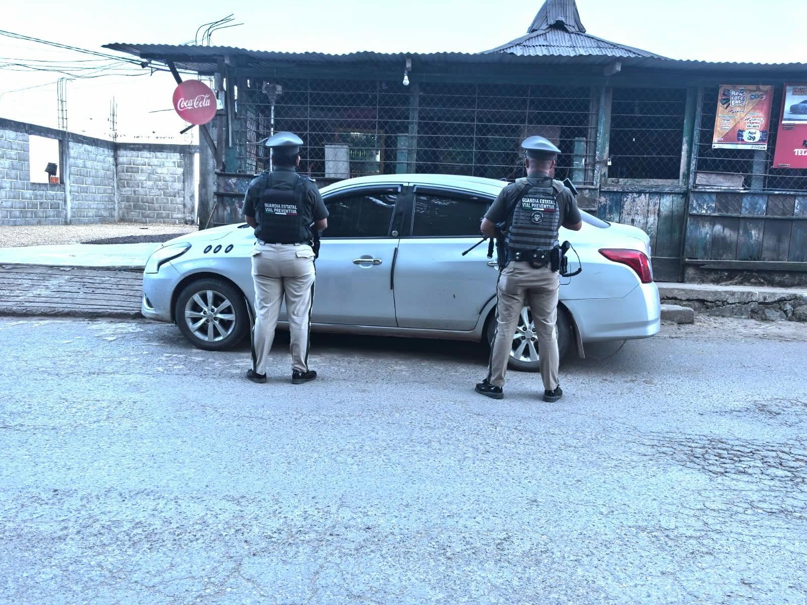 Guardia Vial Preventiva recupera vehículo con reporte de robo en Tabasco