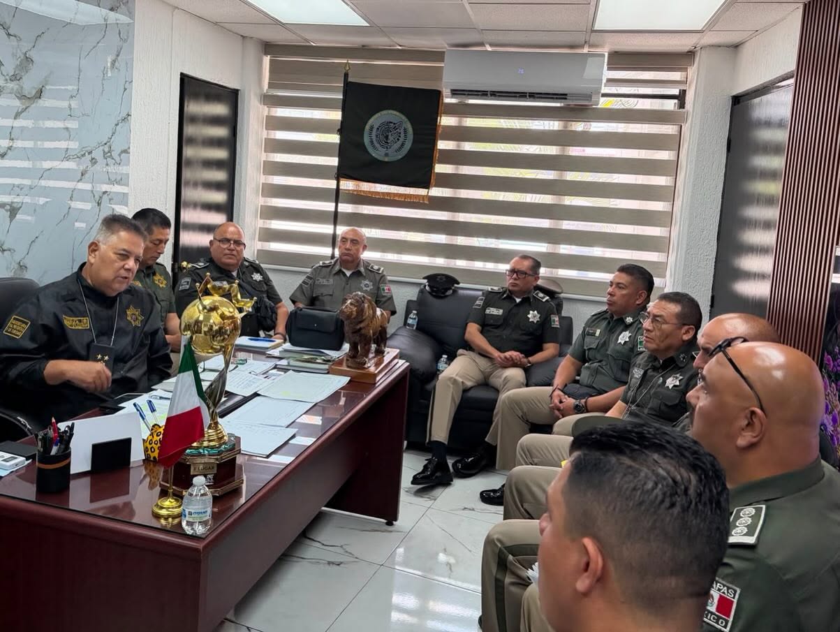Delegados de la Guardia Estatal Vial Preventiva sostienen reunión de trabajo