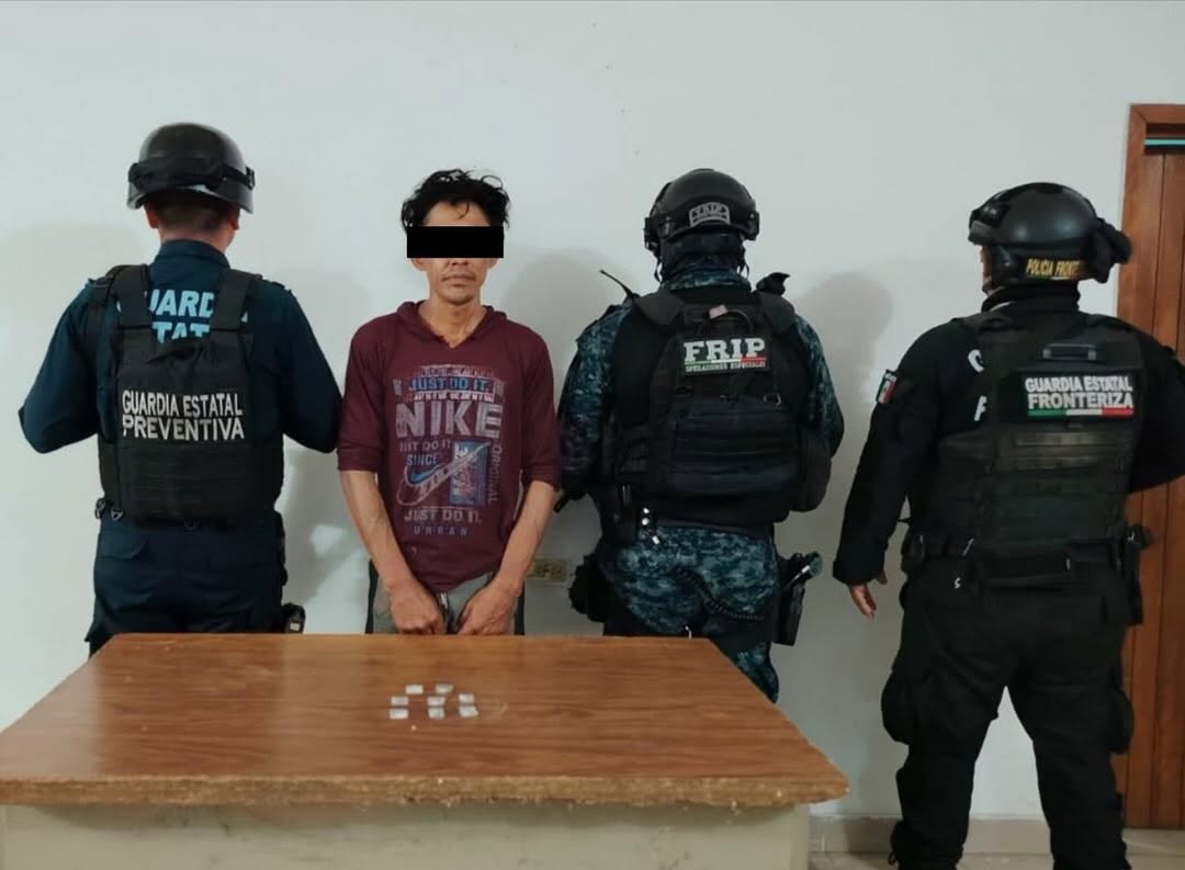 Presunto responsable del delito contra la salud detenido en Mazatán