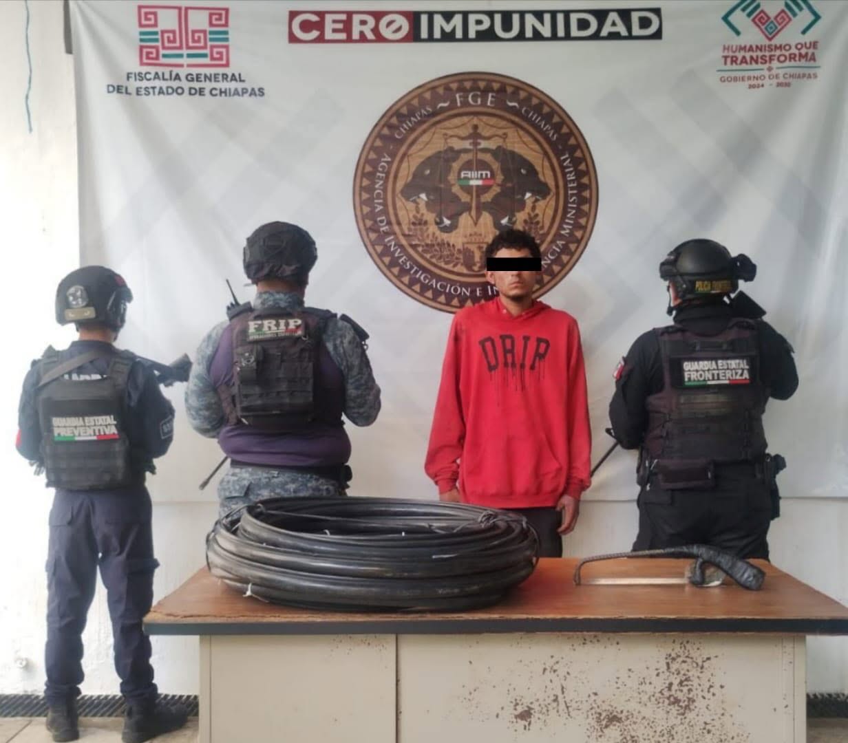 Detenido por presunto robo cometido contra Telmex