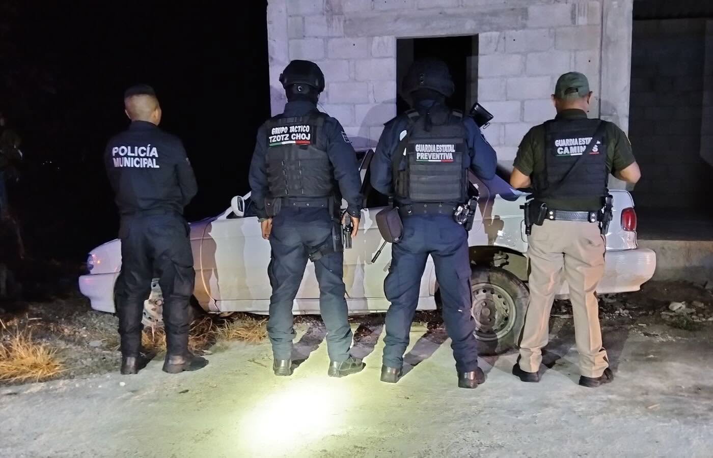 SSP pone a disposición un vehículo abandonado con reporte de robo en Ocosingo