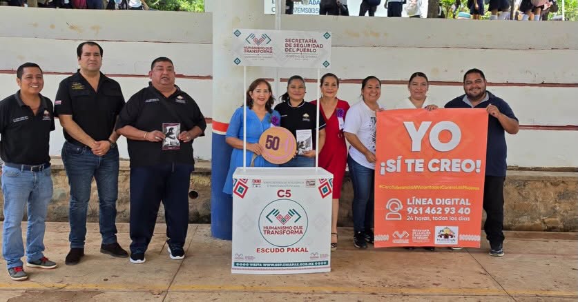 Fortalece CALLE 9-1-1 la cultura de prevención y el uso responsable de las líneas de emergencia en Huehuetán