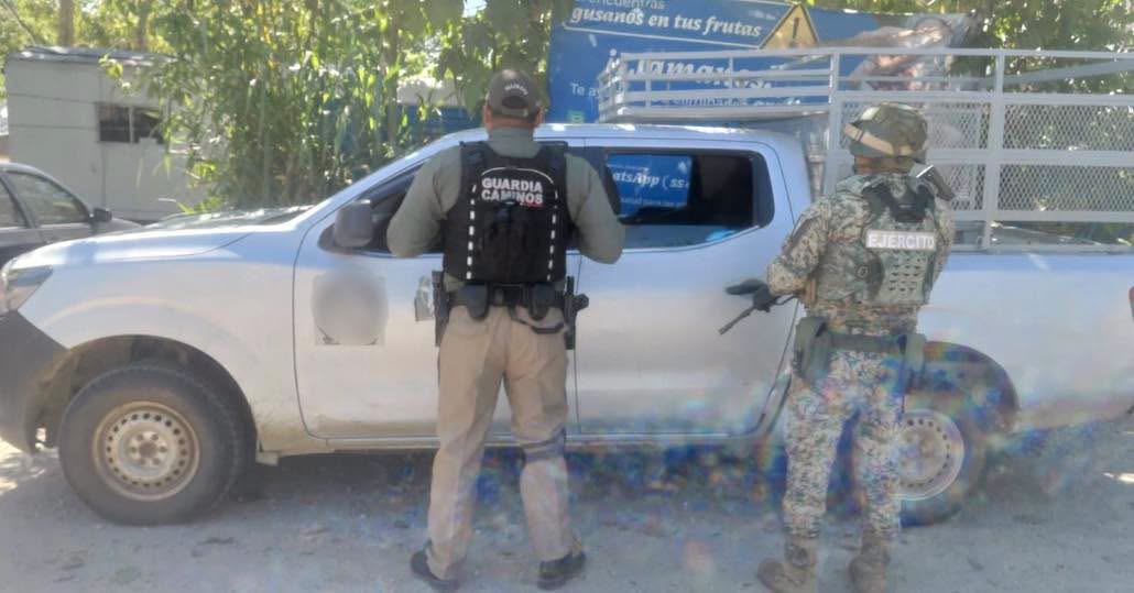 Asegura operativo interinstitucional vehículo con reporte de robo en Palenque