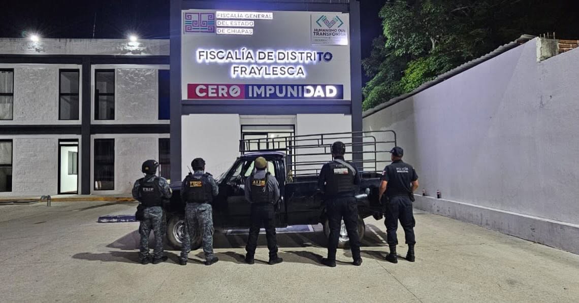 Asegura SSP y FGE vehículo con reporte de robo en Villaflores