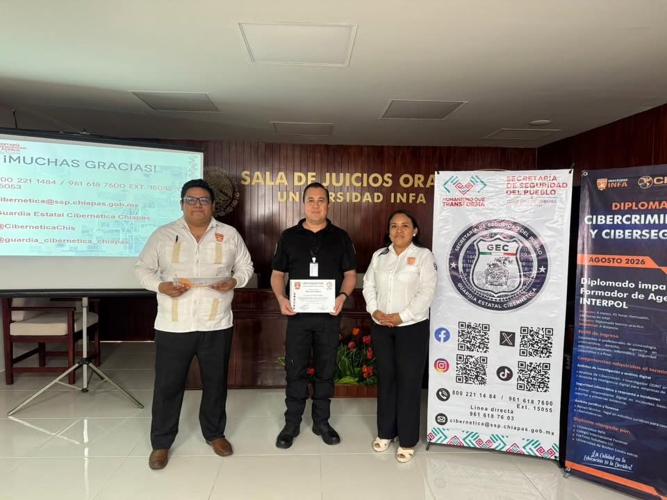 Imparte Guardia Estatal Cibernética pláticas de prevención de ciberdelitos a estudiantes en Tuxtla Gutiérrez