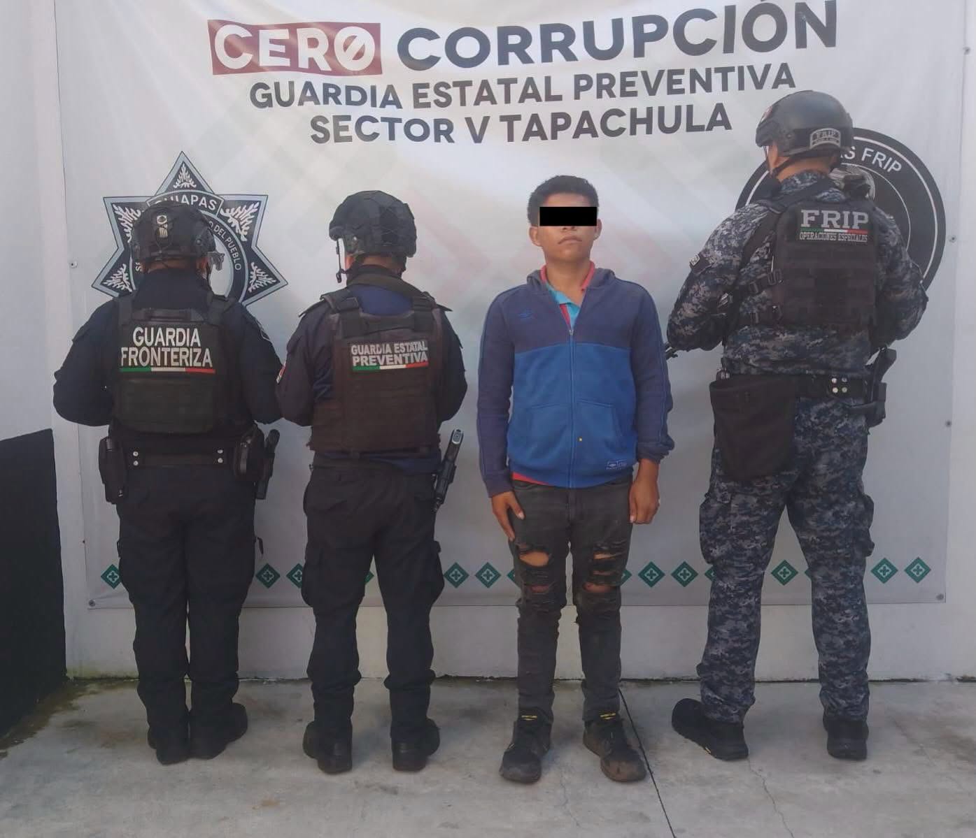 Detiene SSP a masculino por posesión de motocicleta con reporte de robo en Tapachula