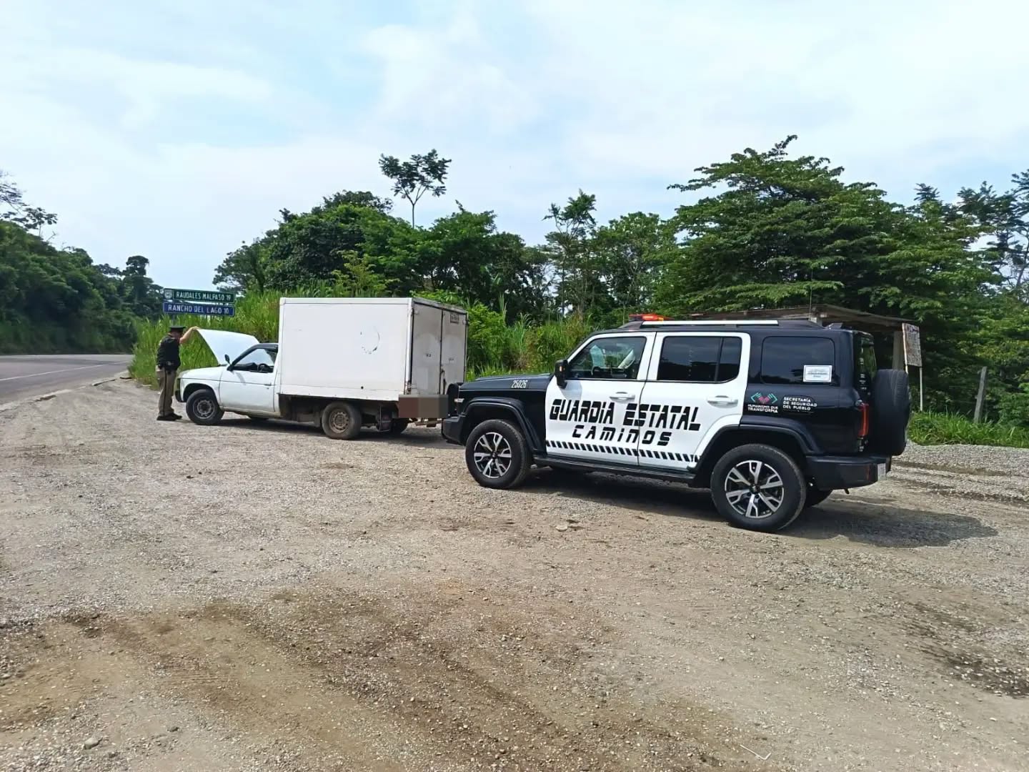 Mantiene Guardia Estatal de Caminos seguridad permanente en carreteras de Chiapas