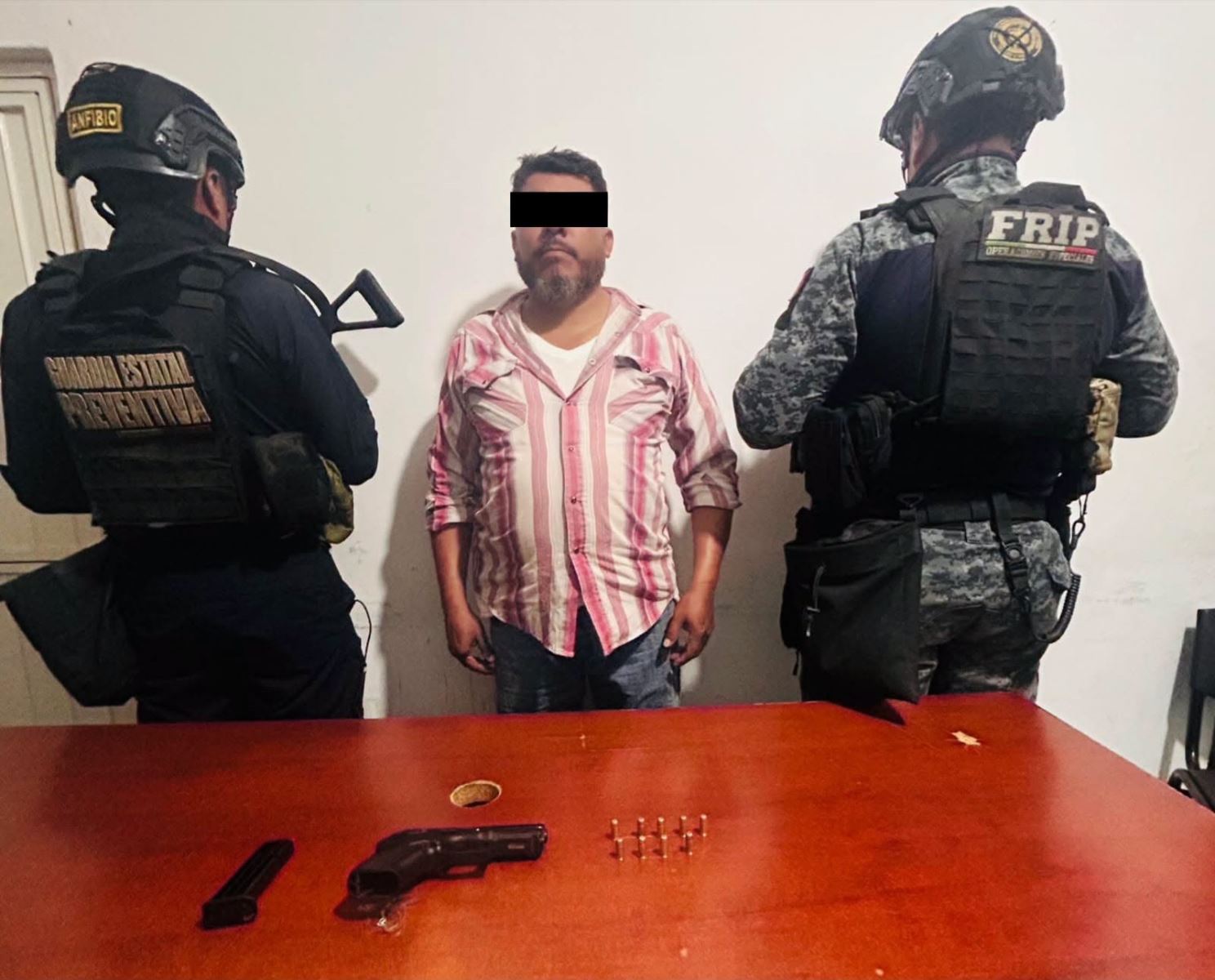 Detenido por la presunta portación de arma de fuego en Cintalapa de Figueroa