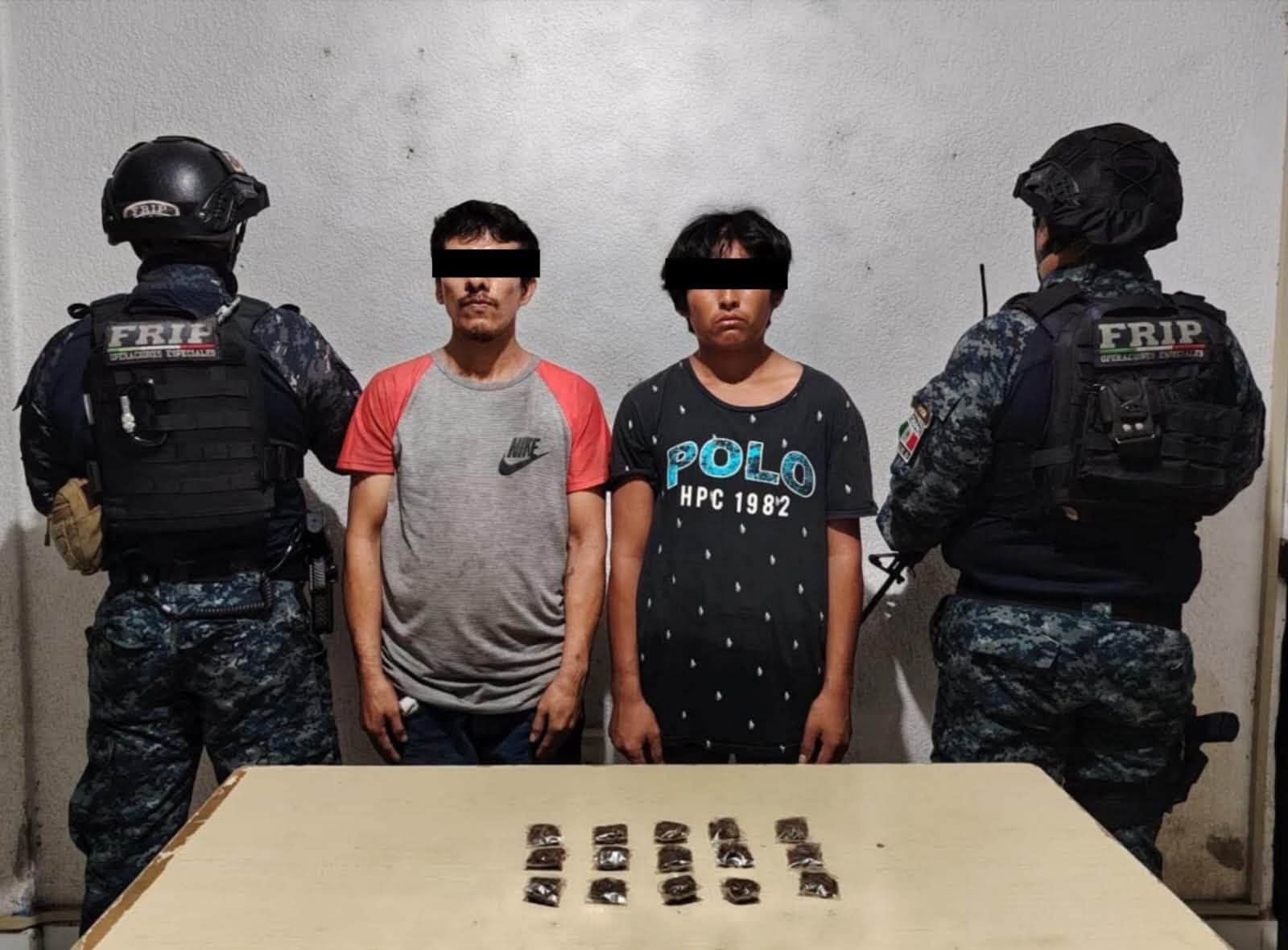 8 detenidos por presunta posesión de narcóticos en Chiapas