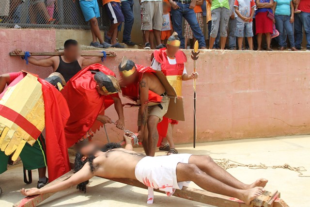 Más de 600 internos participan en representación del Viacrucis: SSP