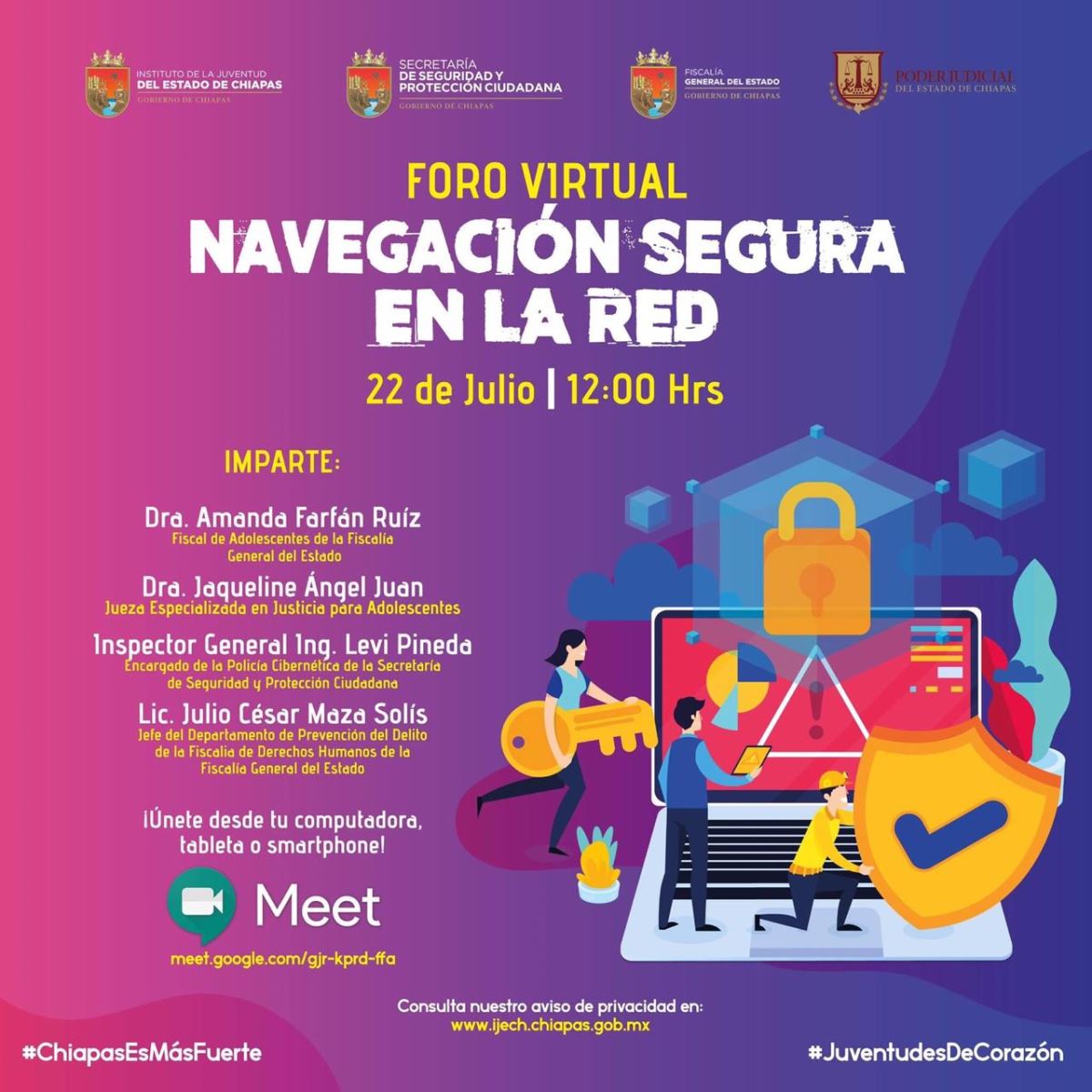 Policía Cibernética de la SSP participa en Foro Virtual “Navegación segura en la red”