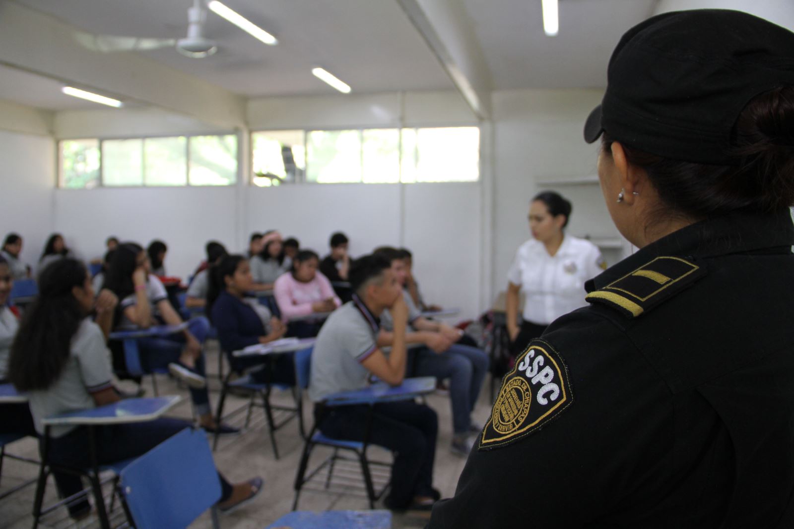 Continúa SSP fortaleciendo la seguridad  en escuelas de Chiapas