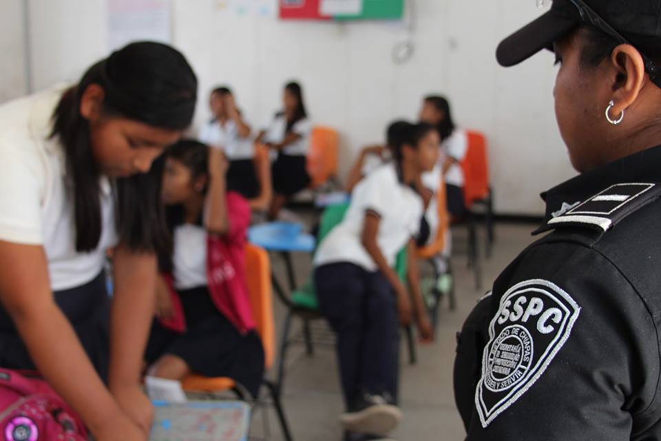 SSP y Secretaria de educación Pública, refuerzan acciones preventivas en escuelas de Chiapas