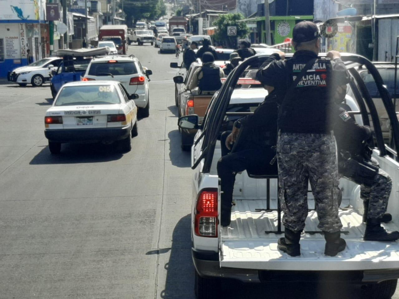 Todos los días policías de la SSP realizan patrullajes disuasivos en Tapachula