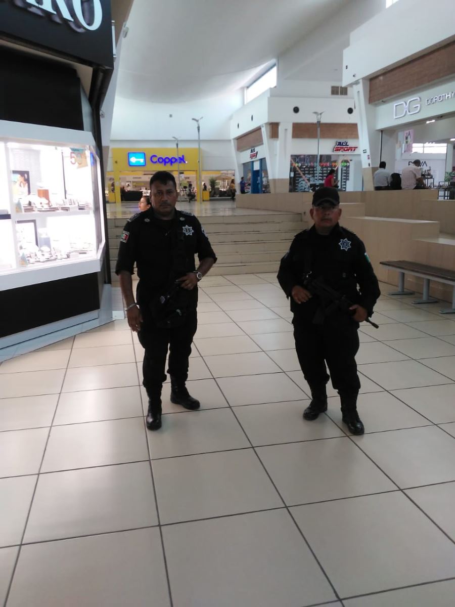 SSP en coordinación interinstitucional resguarda plazas públicas en Tuxtla Gutiérrez