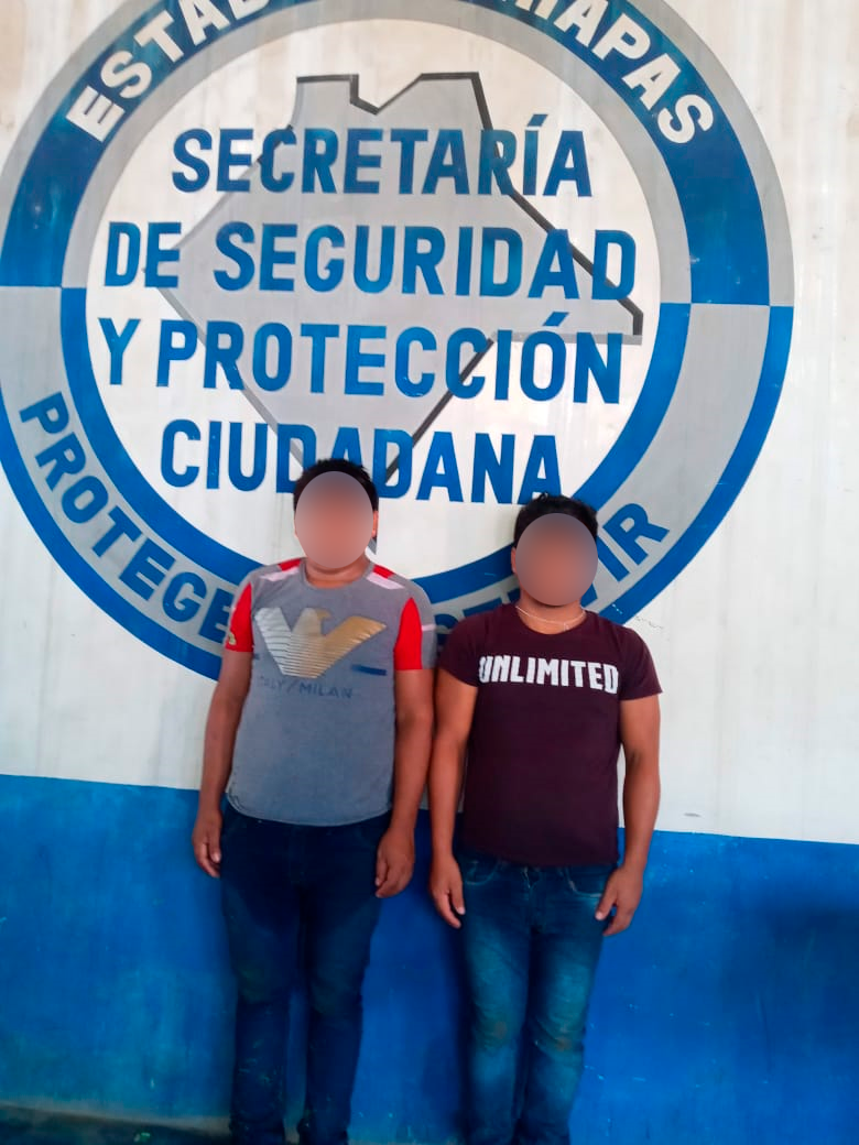 Detiene SSP a dos personas por presunto robo con violencia