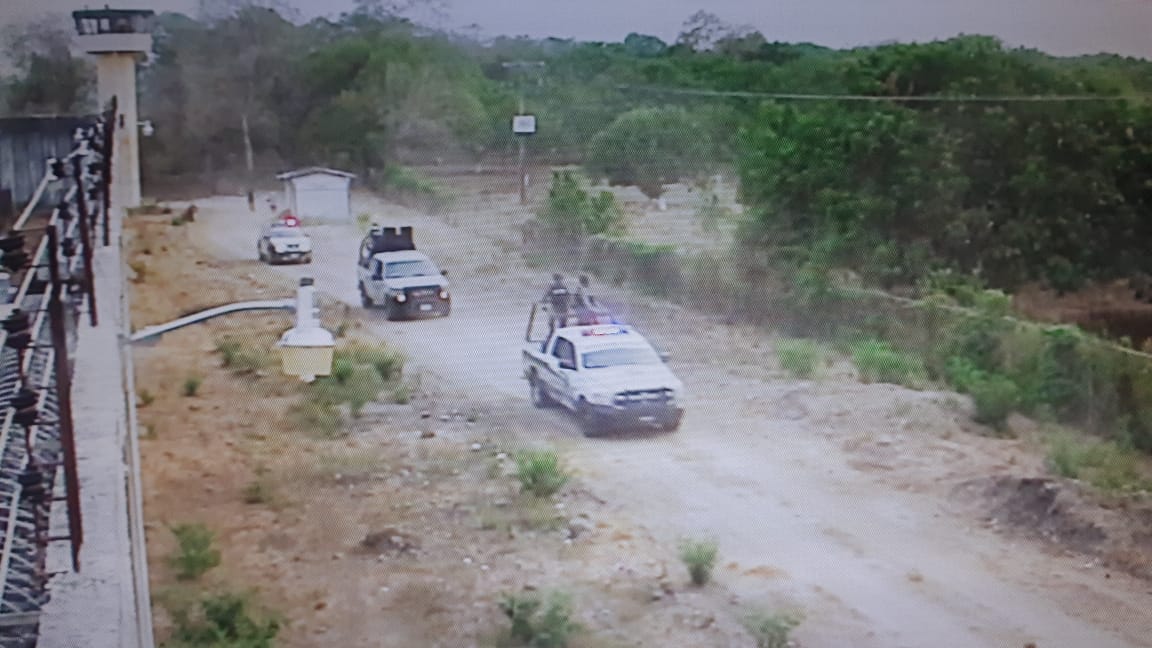 Brinda SSP seguridad en el exterior de los Cerss de  Tapachula