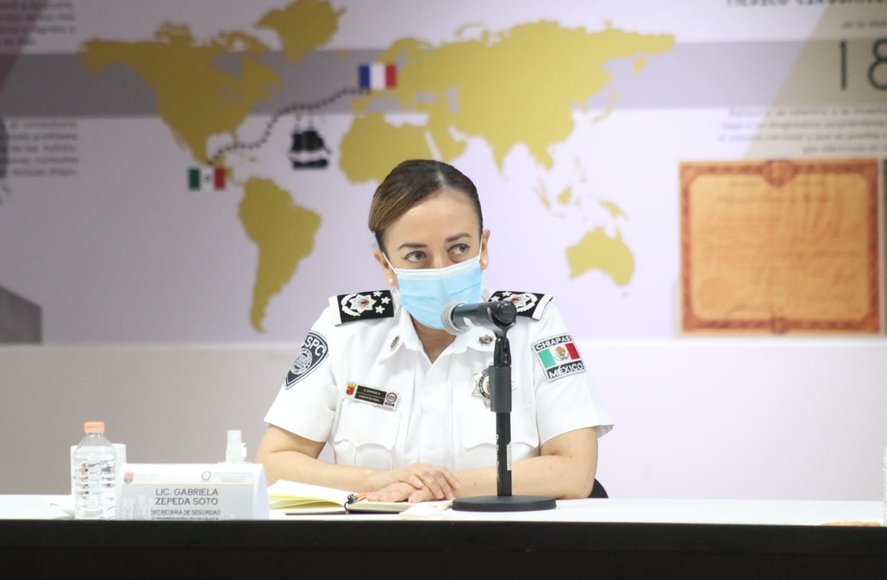 MESA DE SEGURIDAD    Suma de esfuerzos fortalece estrategias de prevención del delito en Chiapas: Zepeda Soto
