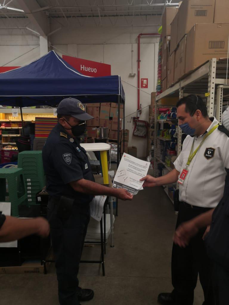 Verifica SSP medidas sanitarias en mercado y comercios